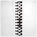 Set 4 Stand Portabottiglie Da Muro Scaffale Per Bottiglie Cantinetta Bar Da Vino - Foto miniatura 5