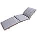 Cuscino In Poliestere Sfoderabile Impermeabile 185x57 Cm Per Lettino Da Esterno - Grey - Foto miniatura 1