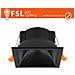 Ghiera fissa QUARDATA - Alluminio verniciato a polvere, foro 75*75mm NERO - Foto miniatura 1
