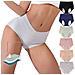 Set Di Biancheria Intima In Cotone Multicolore A Vita Alta In Confezione Da 6 Pezzi L - Foto miniatura 1