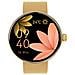 Smartwatch Donna Elegante Monitoraggio Salute Con Chiamate Bluetooth, Oro - Foto miniatura 3