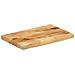 Piano Tavolo 60x20x2,5 Cm Bordi Vivi Legno Di Mango Grezzo - Foto miniatura 2