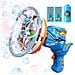 Pistola Elettrica Per Bolle Di Sapone Per Bambini Blu - Foto miniatura 1