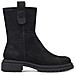 Black Casual Closed Booties Stivaletti Pelle Scarpe Donna Nero Eu 38, 1-26813-41 001 - Foto miniatura 2