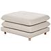 Ottomana Heden Tessuto Beige - Foto miniatura 1