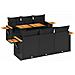 Set Divani da Giardino con Cuscini 7pz Nero Polyrattan Acacia - Foto miniatura 1