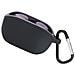 Custodia Per Jbl Wave 100tws Con Moschettone - Cover Protettiva In Silicone Morbido Black - Foto miniatura 1