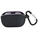 Custodia Per Jbl Wave 100tws Con Moschettone - Cover Protettiva In Silicone Morbido Black - Foto miniatura 3