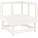 Set Salotto Da Giardino 7 Pz Bianco In Legno Massello Di Pino - Foto miniatura 3