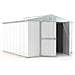Casetta Giardino Box Attrezzi In Acciaio Zincato 327x307cm X H2.15m - 145kg - 10,04mq - Bianco - Foto miniatura 2