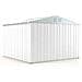 Casetta Giardino Box Attrezzi In Acciaio Zincato 327x307cm X H2.15m - 145kg - 10,04mq - Bianco - Foto miniatura 3