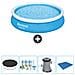 Piscina Fuori Terra - In Giro - 366x76 Cm - Blu - Include Accessori Coordinati Cb1 - Foto miniatura 1
