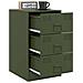 Lusso Casadino -  Comodini 2 Pz Verde Oliva 34,5x39x62 Cm In Acciaio - Foto miniatura 3