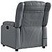 Poltrona Massaggiante Elettrica Reclinabile Grigio Similpelle - Foto miniatura 4