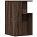 Lusso Casadino -  Tavolino Rovere Marrone 35x35x60 Cm In Legno Multistrato - Foto miniatura 1
