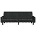 Divano Letto a 2 Posti Nero in Velluto - Foto miniatura 5