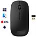 Mouse Senza Fili E Dongle Usb 2.4g Compatto Ricaricabile, Nero - Foto miniatura 3