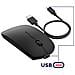 Mouse Senza Fili E Dongle Usb 2.4g Compatto Ricaricabile, Nero - Foto miniatura 5