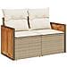 Set Divano da Giardino 10 pz con Cuscini Beige in Polyrattan - Foto miniatura 3