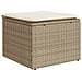 Set Divano da Giardino 10 pz con Cuscini Beige in Polyrattan - Foto miniatura 6