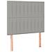 Giroletto a Molle con Materasso Grigio Chiaro 90x190 cm Tessuto - Foto miniatura 6