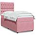 Giroletto a Molle con Materasso Rosa 90x190 cm in Velluto - Foto miniatura 2