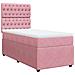 Giroletto a Molle con Materasso Rosa 90x190 cm in Velluto - Foto miniatura 3