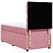Giroletto a Molle con Materasso Rosa 90x190 cm in Velluto - Foto miniatura 8