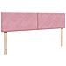 Struttura Letto Pouf con Materasso Rosa 160x200 cm in Velluto - Foto miniatura 8