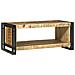 Tavolino da Caffè 90x50x38 cm Legno Massello Grezzo di Mango - Foto miniatura 2