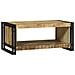 Tavolino da Caffè 90x50x38 cm Legno Massello Grezzo di Mango - Foto miniatura 6