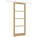 Set Porta Scorrevole  con Hardware 93x232 cm Legno di Pino Massello, Porta Interna  con Vetro 'ORKDAL'93x232x4 cm Legno di Pino Massello - Foto miniatura 1