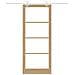 Set Porta Scorrevole  con Hardware 93x232 cm Legno di Pino Massello, Porta Interna  con Vetro 'ORKDAL'93x232x4 cm Legno di Pino Massello - Foto miniatura 4