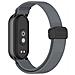 Cinturino Elastico Intrecciato Con Chiusura Magnetica E Punta In Metallo Compatibile Con Xiaomi 10/9/8 - Grigio Darkgrey - Foto miniatura 3