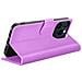 Custodia A Portafoglio Per Iphone 15 Pro Funzione Supporto E Linguetta Magnetica, Viola - Foto miniatura 2