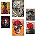 Set Di 6 Stampe Graffiti Street Art Pieni Di Illustrazioni Di Design Murale Colorate Per Le Pareti Delle Stanze Della Tua Casa A3 & A4 Senza Cornice - Foto miniatura 1