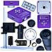 Set Microscopico Puppis Pink Pro 4 In 1 - Camera 51mp Hdmi Usb, Obiettivo 100x, Piattaforma 50mm / 40mm, Illuminatore 56xled | Alta Qualità Immagine E Precisione - Foto miniatura 1