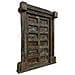 Porta In Legno Marrone 164x34x220h Cm - Foto miniatura 1