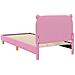Struttura letto bambini con testata Rosa 90 x 190 cm Tessuto - Foto miniatura 7