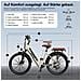Bicicletta Elettrica S600- 26 Pollici E-bike 250w Batteria Rimovibile 36v10ah Autononomia 30-60km Con Ripiani -beige - Foto miniatura 4