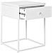 Comodino Vita Con Cassetto Bianco E Gambe In Metallo — 40×40×55 Cm - Foto miniatura 3