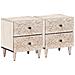 Armadio da Notte con cassetto 2 pcs Bianco 40 x 33,5 x 46 cm - Foto miniatura 1