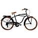 Bici Da Uomo Misura 26 City Bike Bicicletta Cruiser Stile Americano Con Cambio 6v Completa Di Accessori Luci A Led - 46 Nero Opaco - Foto miniatura 1