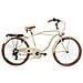 Bici Da Uomo Misura 26 City Bike Bicicletta Cruiser Stile Americano Con Cambio 6v Completa Di Accessori Luci A Led - 46 Nero Opaco - Foto miniatura 3