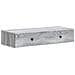 Tavolino da Parete Laterale Grigio Sonoma 87,5 x 34,5 x 17 cm - Foto miniatura 1