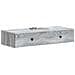 Tavolino da Parete Laterale Grigio Sonoma 87,5 x 34,5 x 17 cm - Foto miniatura 2