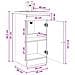 Mobile da bagno con lavabo Rovere Sonoma 42 x 40 x 84,5 cm - Foto miniatura 8