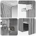 Set di Armadi da Bagno 4 pcs Sonoma grigio 100 x 14,5 x 70 cm - Foto miniatura 9