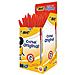 25 Penne A Sfera Bic Cristal Original Inchiostro Rosso Medium Punta 1 Mm Sfuse - Foto miniatura 1