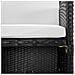 37 Pz Set Mobili Da Giardino In Polirattan Nero - Foto miniatura 6